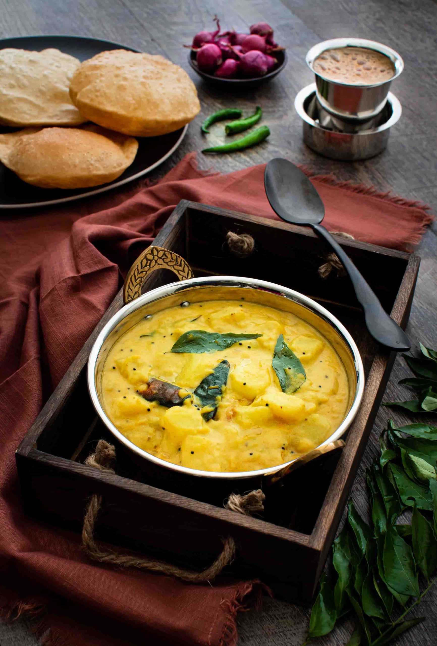 Potato curry store for chapathi